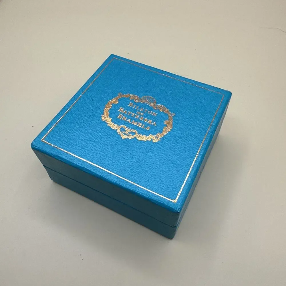 Halcyon Days Bilston Battersea Enamel Trinket Box Hot Air Balloon Mermaid Tavern